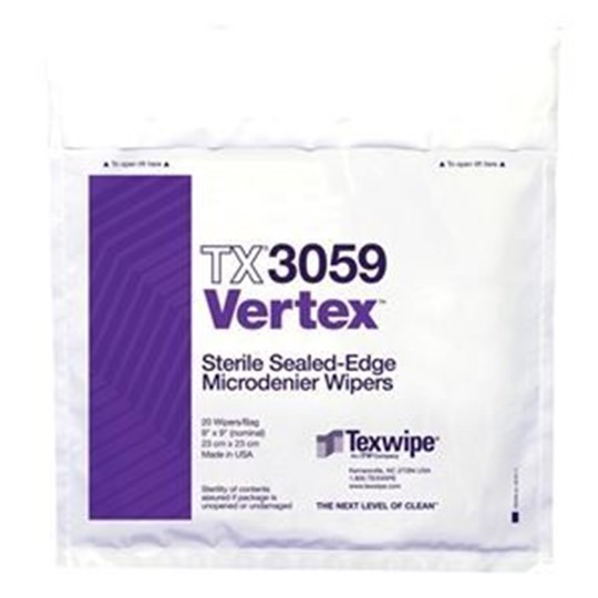 Picture of Sterile ﻿Vertex® Microdenier TX3059 Dry Cleanroom Wipers