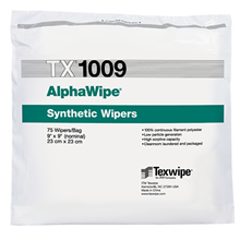 AlphaWipe® TX1009 Dry Cleanroom Wipers, Non-Sterile