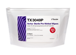 Sterile Vertex® TX3049P Pre-Wetted Cleanroom Wipers