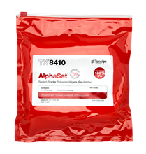 AlphaSat® with Vectra® Alpha® 10 TX8410 Pre-Wetted Cleanroom Wipers, Non-Sterile