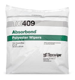 Absorbond® TX409 Dry Nonwoven Cleanroom Wipers, Non-Sterile