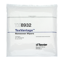 TexVantage™ TX8932 Dry Nonwoven Cleanroom Wipers, Non-Sterile