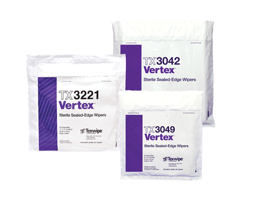 Vertex® Dry Cleanroom Wipers, Sterile