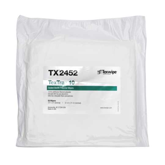 Picture of TexTra® 10 TX2452 Dry Cleanroom Wipers, Non-Sterile