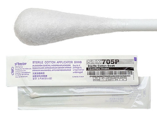Picture of STX705P Spun Cotton Cleanroom Swab with Polystyrene Handle, Sterile