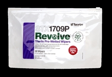 Sterile, REVOLVE™ STX1709P Pre-Wetted, Cleanroom Wipers 
