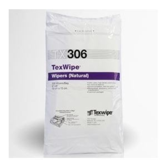TexWipe® TX306 Dry Cotton Cleanroom Wipers, Non-Sterile