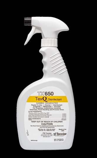 Picture of TX650 TexQ® Disinfectant Ready-to-Use (RTU) in SPRAY bottle