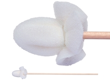 Picture of TX700B Seamless Foam Covered Cotton Cleanroom Swab with Wood Handle, Non-Sterile