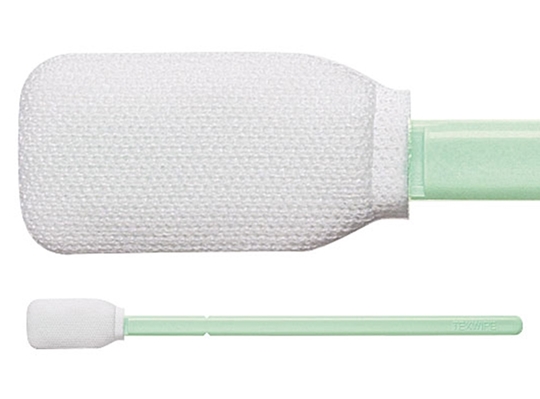 Alpha® Polyester Knit TX715 Large Cleaning Validation Swab with Notched Handle, Non-Sterile