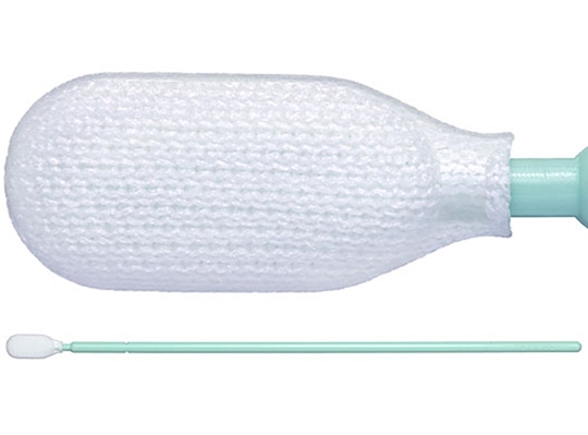 Low TOC Alpha® Polyester Knit TX761K Cleaning Validation Swab with Long Handle, Non-Sterile