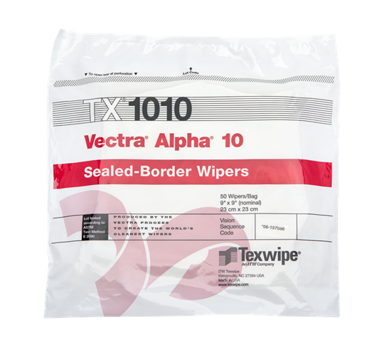 Picture of Vectra® Alpha® 10 TX1010 Dry Cleanroom Wipers, Non-Sterile