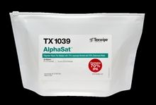 AlphaSat® TX1039 Pre-Wetted Cleanroom Wipers, Non-Sterile