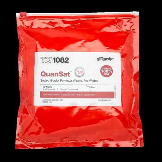 Picture of Vectra® QuanSat™ TX1082 Pre-Wetted Cleanroom Wipers, Non-Sterile