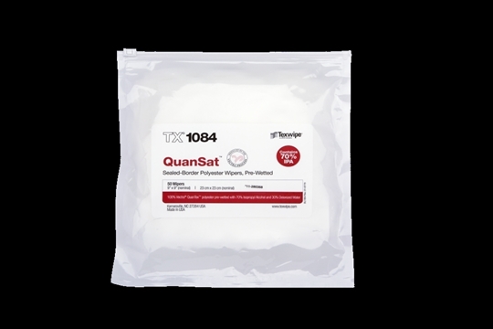 Picture of Vectra® QuanSat™ TX1084 Pre-Wetted Cleanroom Wipers, Non-Sterile