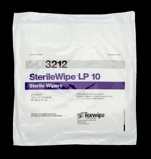 Vectra® Alpha® 10 TX3212 Dry Cleanroom Wipers, Sterile