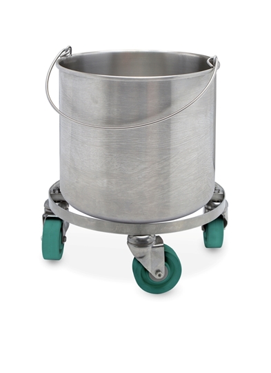 Picture of BetaMop® TX7065 Stainless Steel Bucket with Casters, 8 gallon